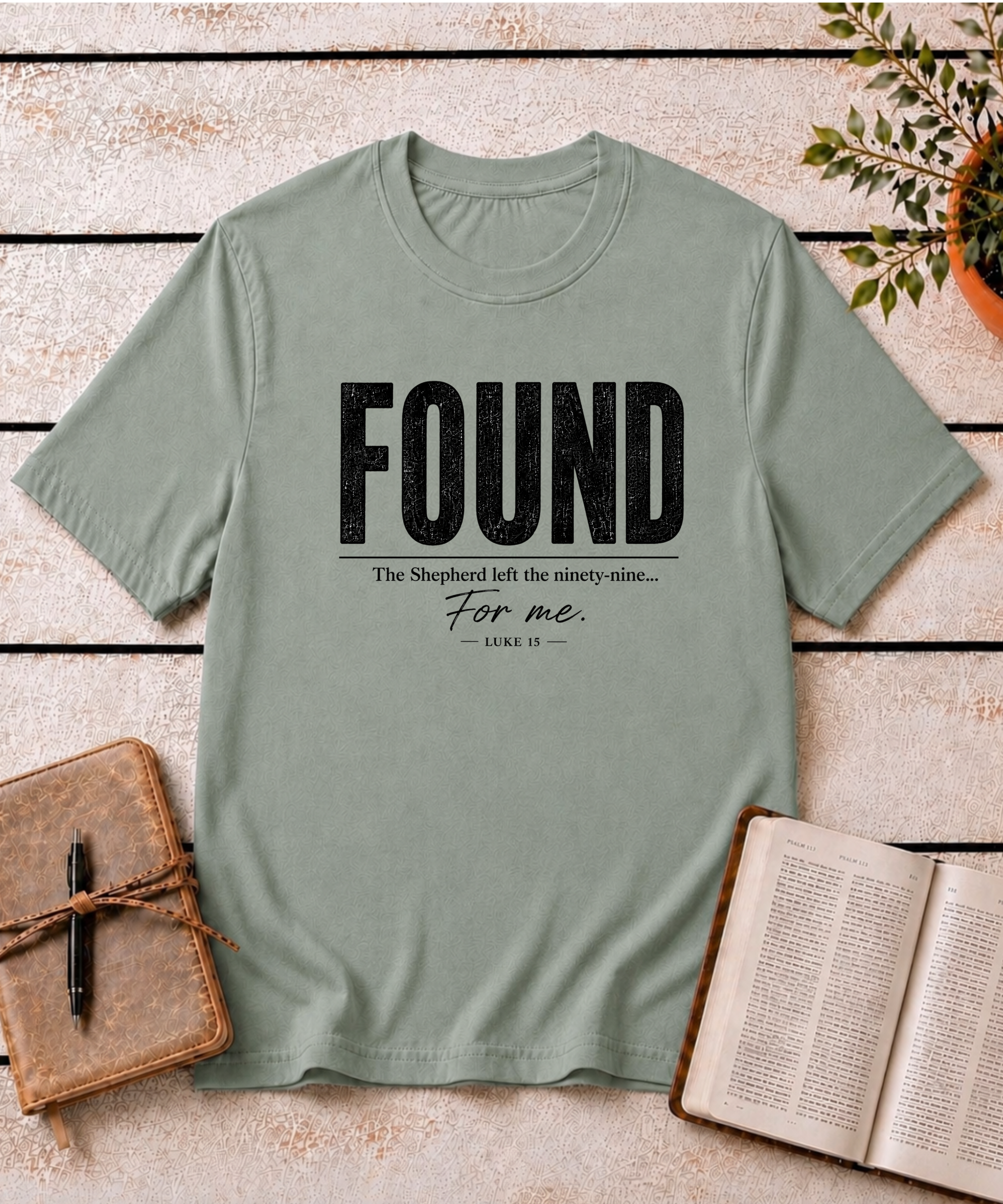 Found T-Shirt (Black Text)