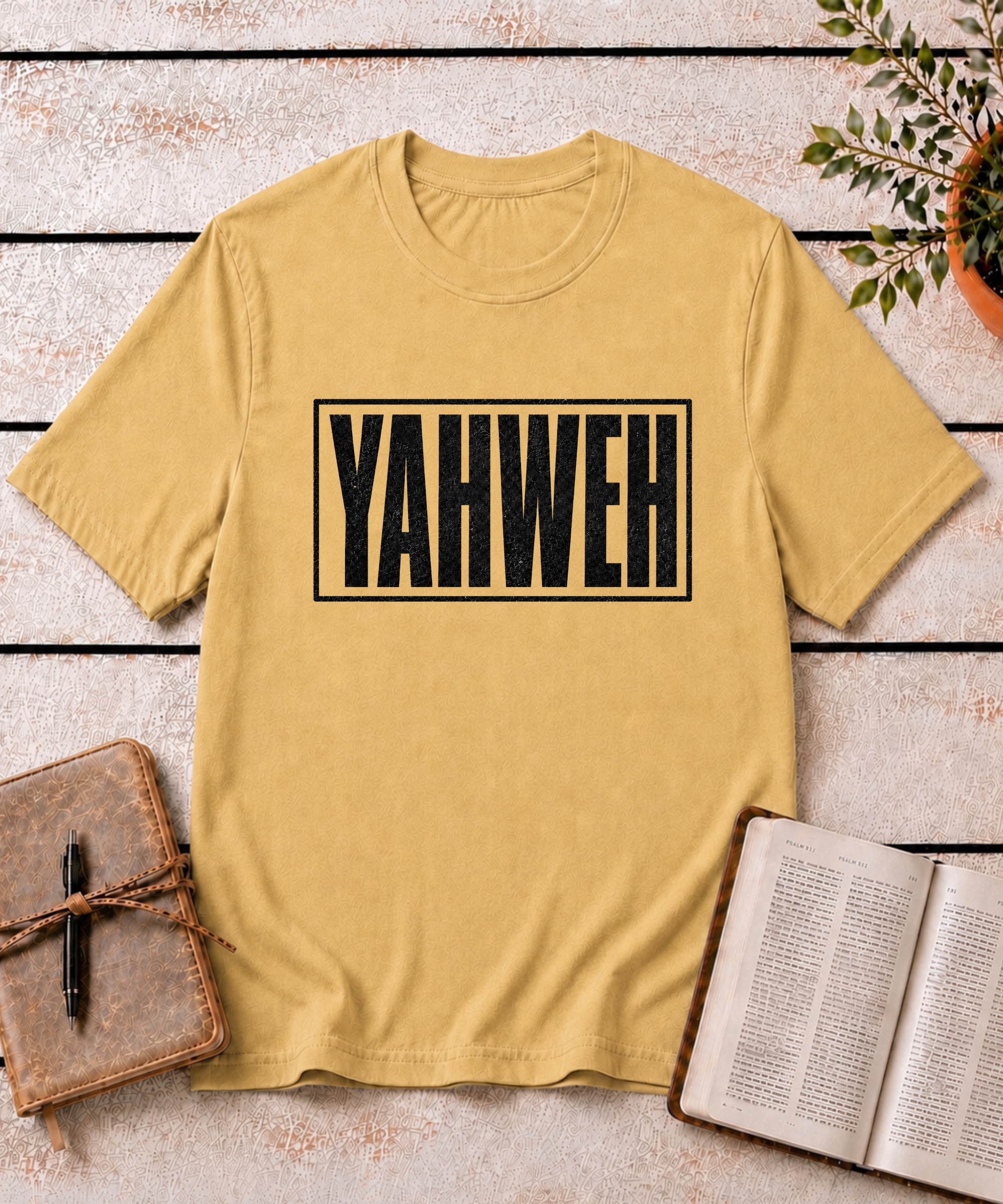 Yahweh T-Shirt (Black Font)