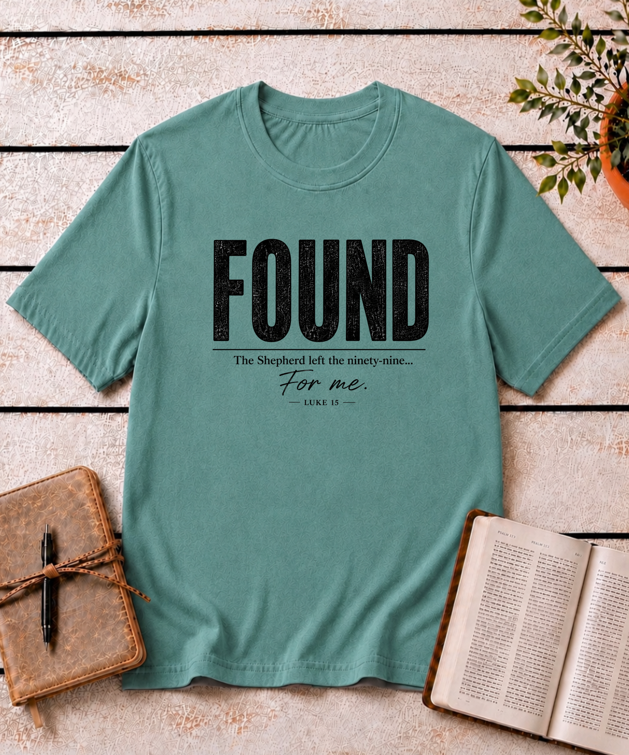 Found T-Shirt (Black Text)
