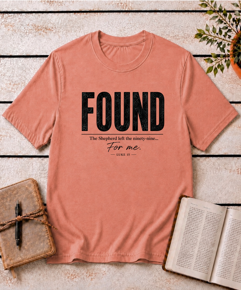 Found T-Shirt (Black Text)